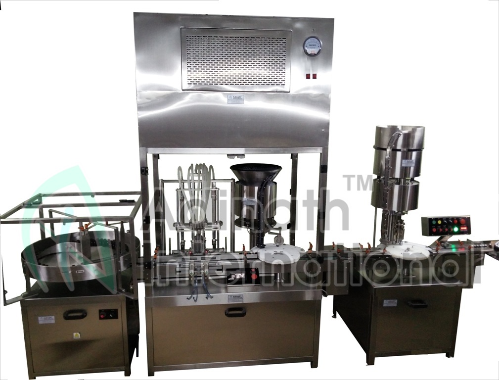 Vial Filling and Plugging Machine